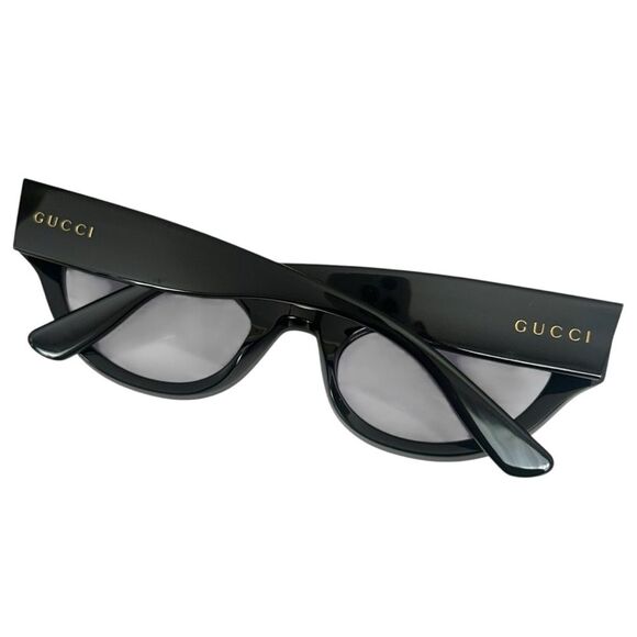 Gucci Cat Eye Crystal Sunglasses Black RARE - Picture 8 of 11